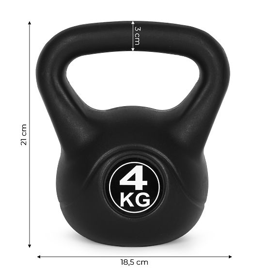 Kettlebell Dumbbell 4 kg for Exercise Ball Weight Fitness ModernHome
