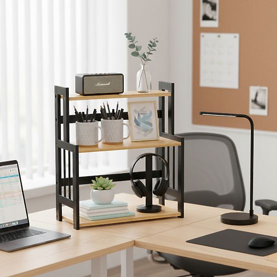 Kitchen Spice Rack CEZAR NATURAL BLACK