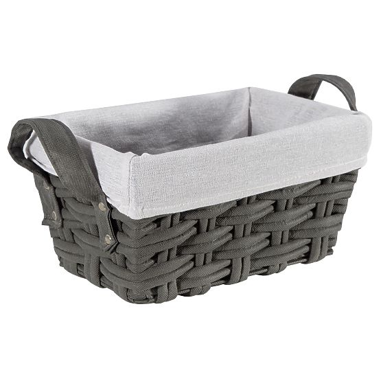 Knitted Basket TIANA Graphite 30x20x15 cm