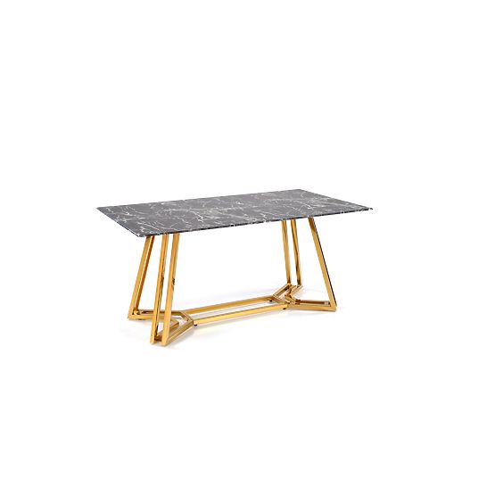 KONAMI table, top - black marble, legs - gold (2p=1pc)