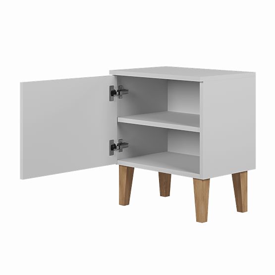 KUBI bedside table - white