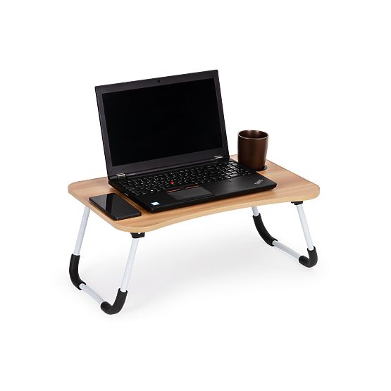 Laptop Stand Bed Table 60x40cm - Wood