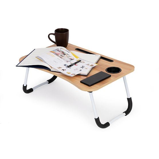 Laptop Stand Bed Table 60x40cm - Wood