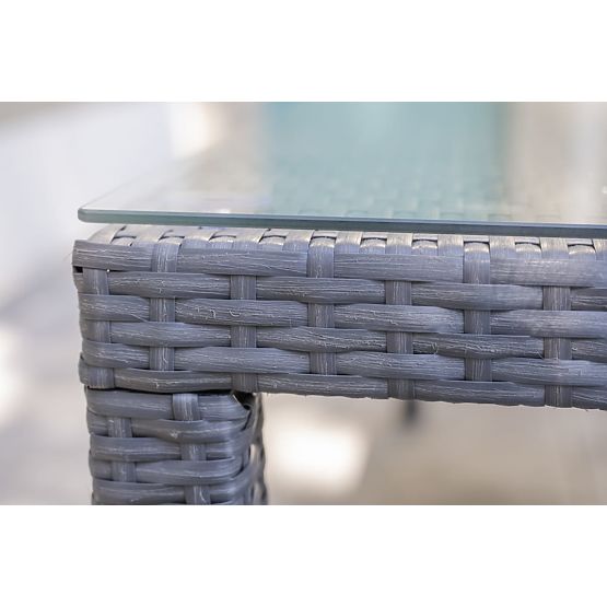 Large Dining Set from Technorattan (8 Chairs + Large Table) SOTTILE Gray