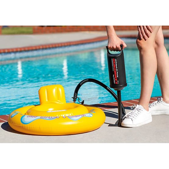 Large Hand Pump for Mattresses and Pools DOUBLE QUICK II Intex 68614