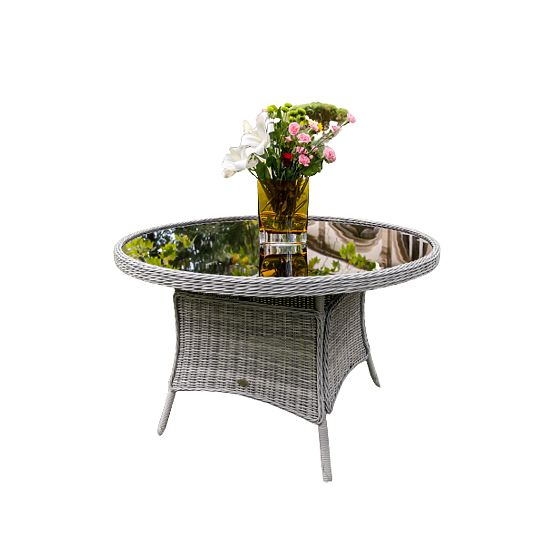 Large Round Table from Technorattan MODERNO Light Gray