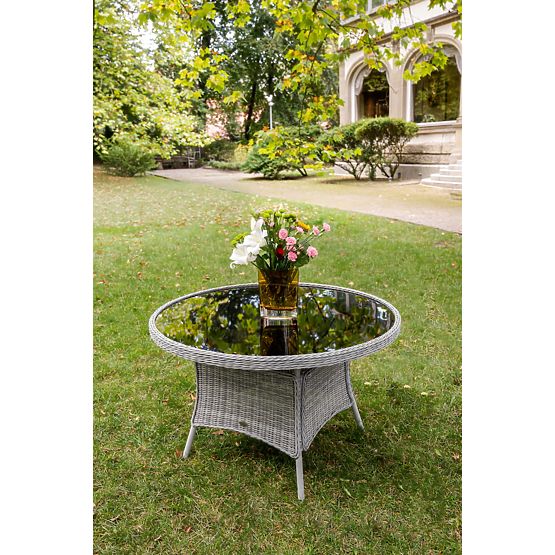 Large Round Table from Technorattan MODERNO Light Gray