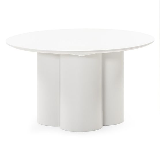 Lazaro Coffee Table 80 cm, Round, Gray-Beige