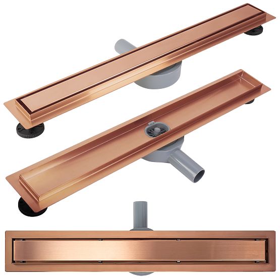 Linear Drain REA Neox for Brushed Copper 100