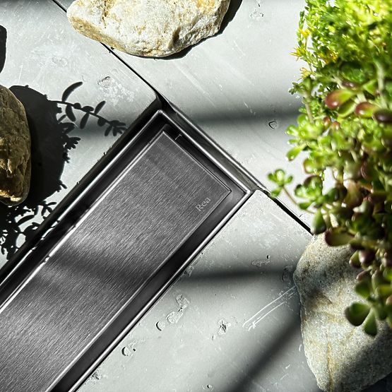 Linear Drain REA NEOX PRO Brushed Steel 60