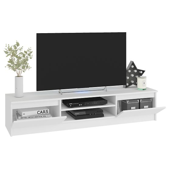 Living Wall CLP - Furniture Set Display Cabinet + White TV Cabinet