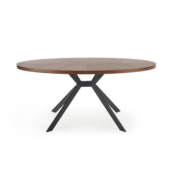 LOCARNO Table, Top - Walnut, Leg - Black (2p=1pc)
