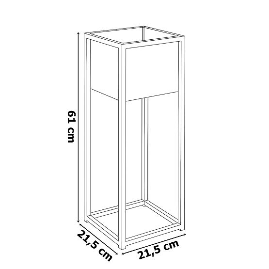 Loft Planter Concove 60 cm Black