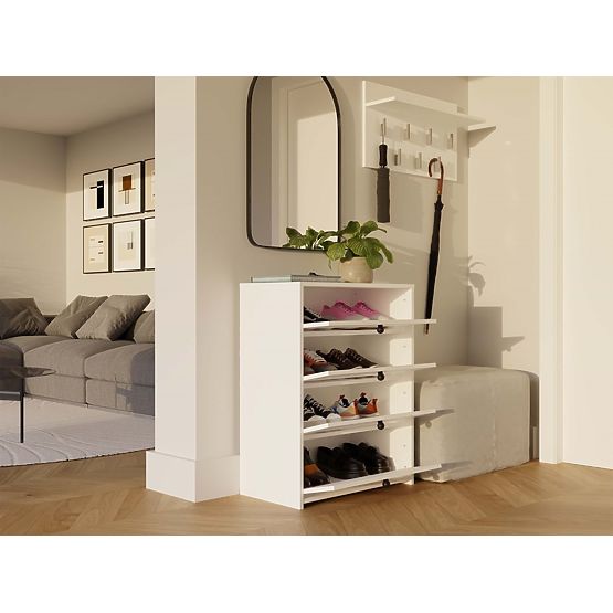 LOKA WHITE Shoe Cabinet