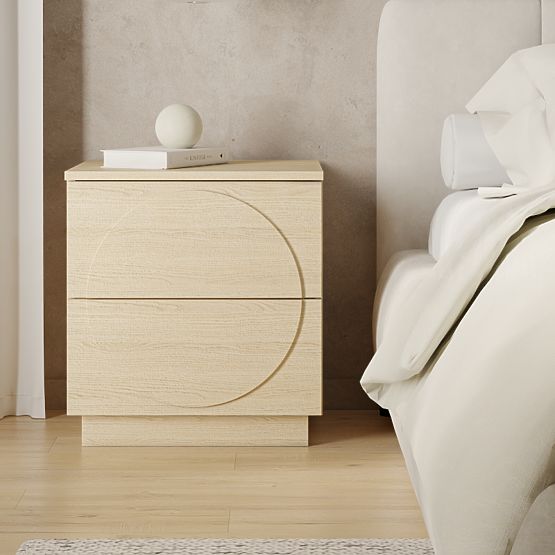 Looneta Nightstand Vicenza Oak, Arches