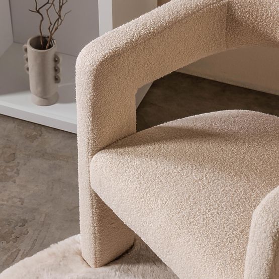 Lory Relaxation Chair, Boucle, Beige