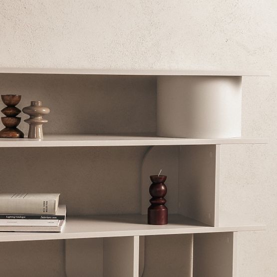 Low Shelf Rangali, Cashmere, Rounded