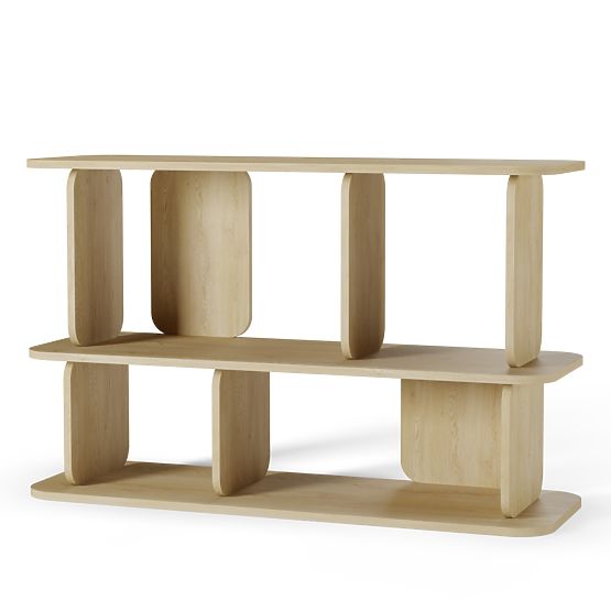 Low Shelf Tulumo, Rounded, Cremona Torro Oak