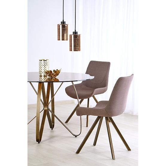 LUNGO Table Antique Gold / Brown (2p=1pc)