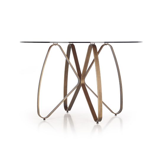 LUNGO Table Antique Gold / Brown (2p=1pc)