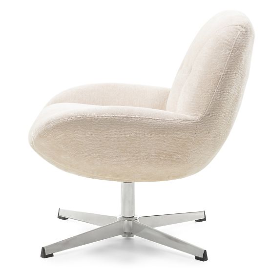 Lunno Beige Swivel Chair
