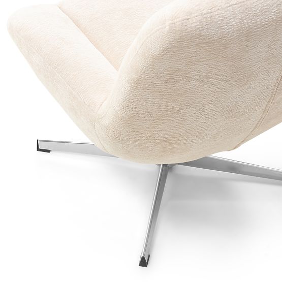 Lunno Beige Swivel Chair