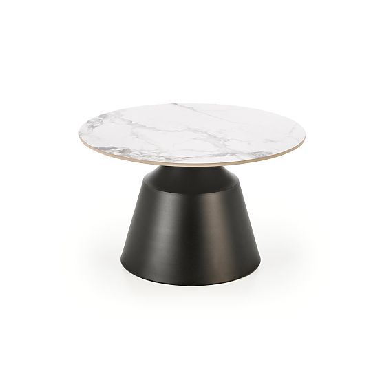 MAGNETA Set of 2 Benches, White Marble / Black (2pcs=1set)