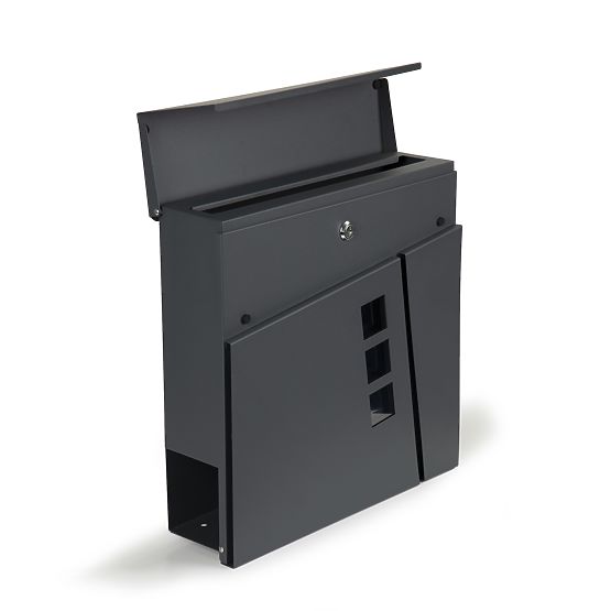 Mailbox for Letters and Newspapers Galvanized Steel