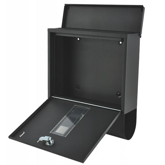 Mailbox with Newspaper Holder Made of Galvanized Steel