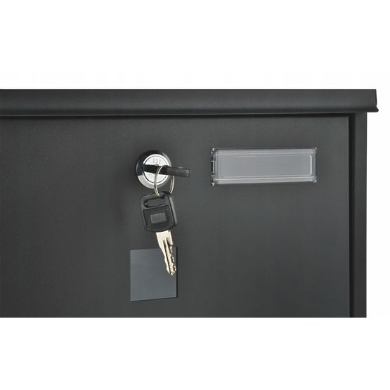 Mailbox with Newspaper Holder Made of Galvanized Steel