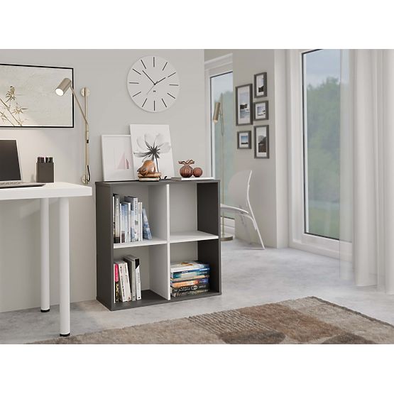 Malax 2x2 Shelf ANTHRACITE WHITE