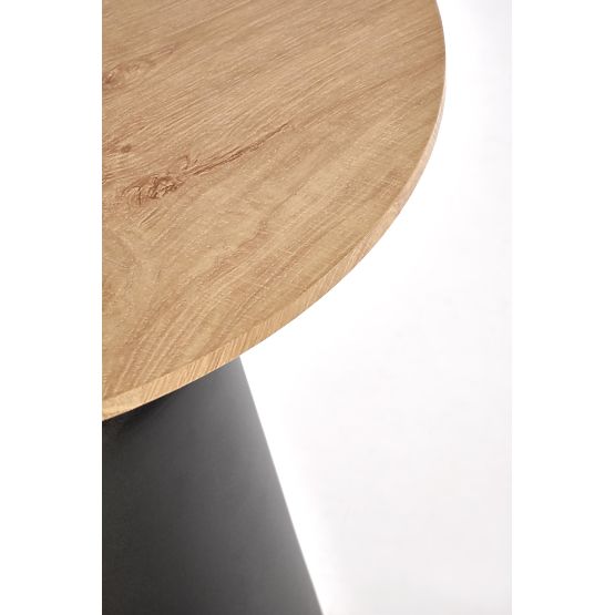 MALOMI set of 2 benches, natural/black (2pcs=1set)