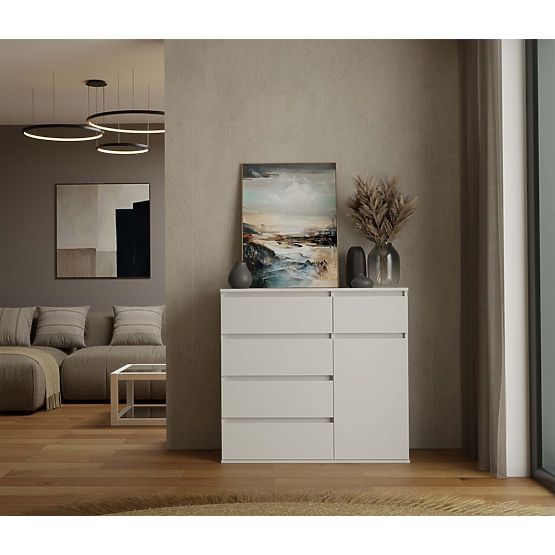 Malwa 1D5S White Dresser