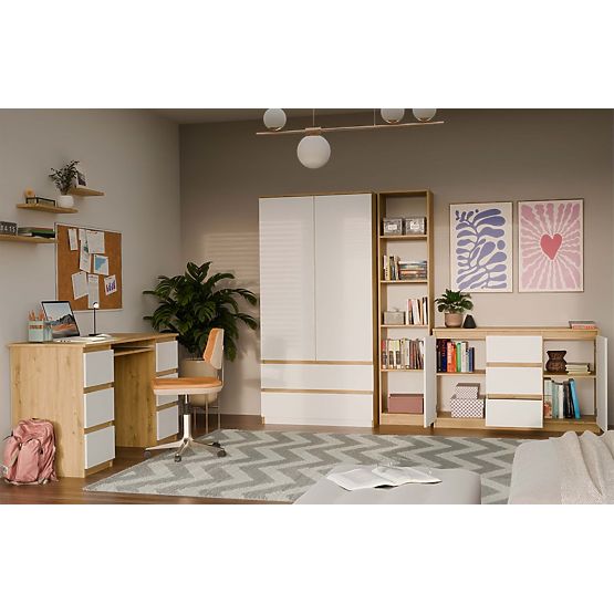 Malwa 2D3S Sideboard OAK ARTISAN WHITE