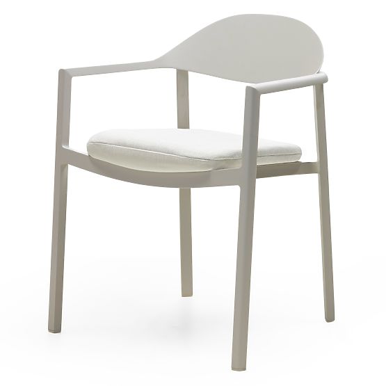 Marinelli Garden Chair, Aluminum, Light Beige