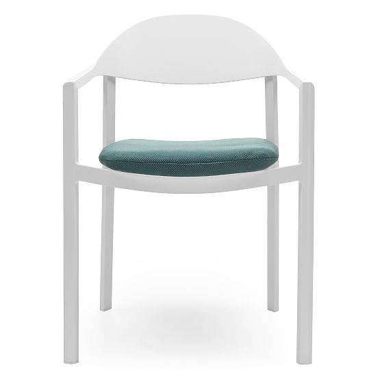 Marinelli Garden Chair, Aluminum, White/Green
