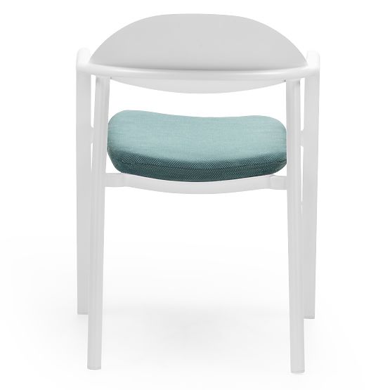 Marinelli Garden Chair, Aluminum, White/Green