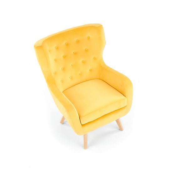 MARVEL Yellow/Natural Relaxation Chair