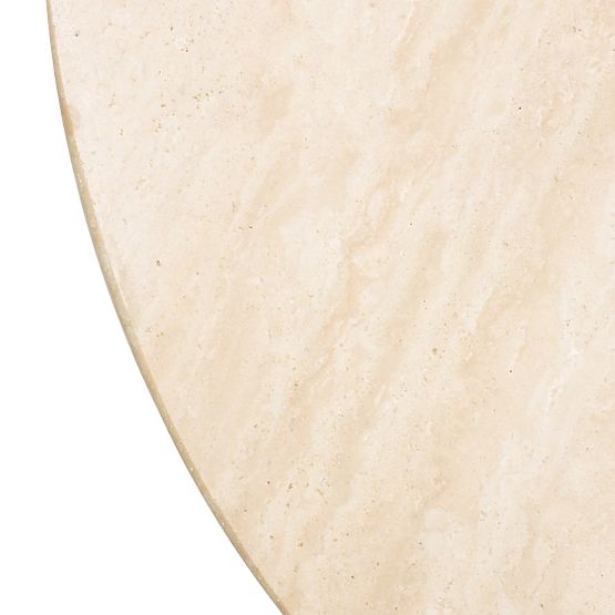 Medley Side Table 50 cm, Round, Travertine/Ash