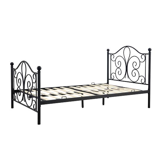Metal bed PANAMA 120x200 - black