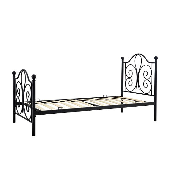 Metal bed PANAMA 200x90 - black