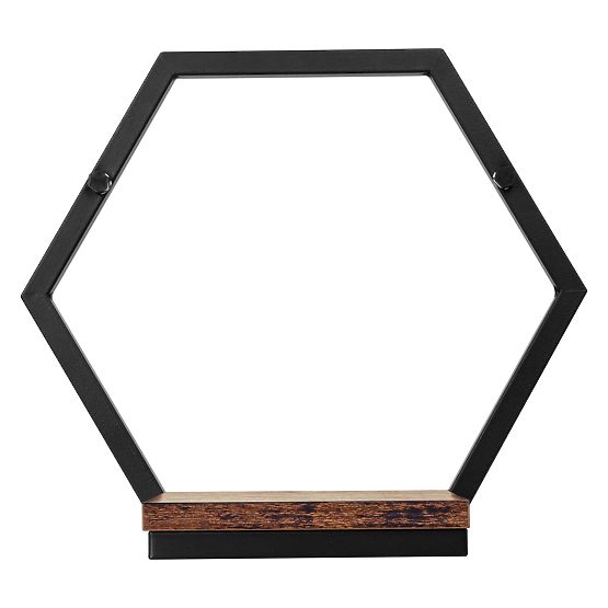 Metal Flower Pot Shelf Black Honung Rustic Loft