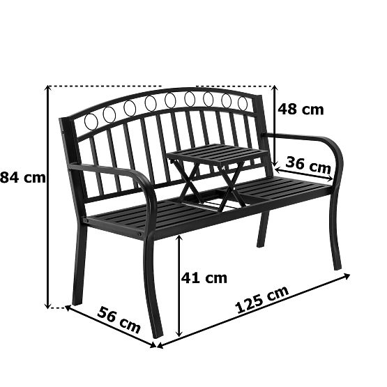 Metal Garden Bench BANCO