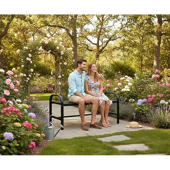 Metal Garden Bench SOBO