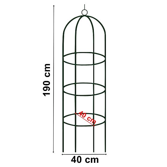 Metal Pergola Post Dark Green 190 cm