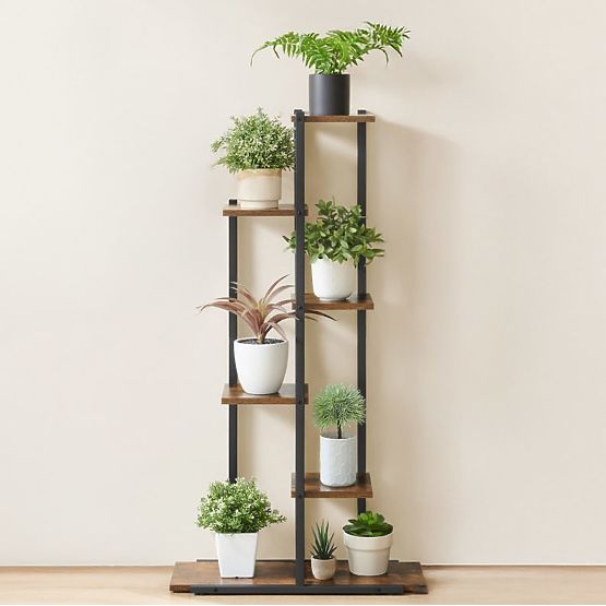 Metal Plant Stand IKER Rustic 6 Levels
