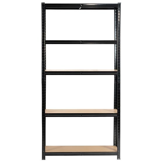 METAL SHELF 90x40x180 BLACK