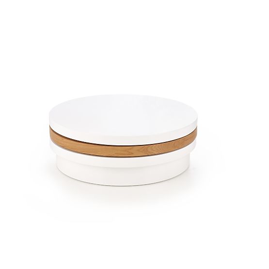 MICHELLE coffee table white / golden oak (1p=1pc)