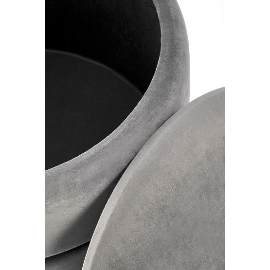 MINTY Gray/Gold Pouf (1p=1pc)