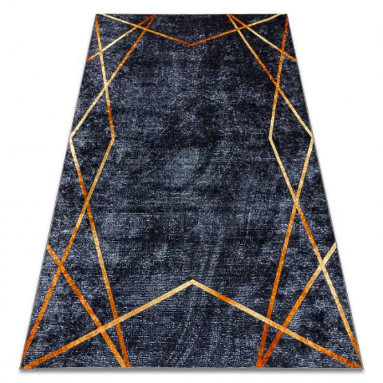 MIRO 51233.810 Washing Mat Geometric Anti-Slip - Dark Gray